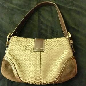 Authentic Coach Monogram Handbag
